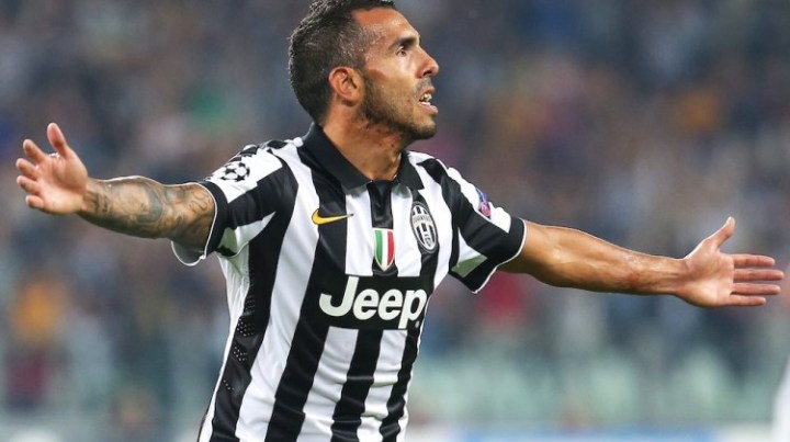 Juventus striker Carlos Tevez