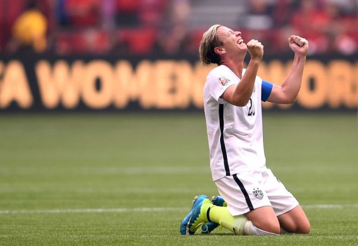 Abby Wambach Celebrates